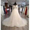 Chinese gown wedding long sleeve wedding dress with sleeve